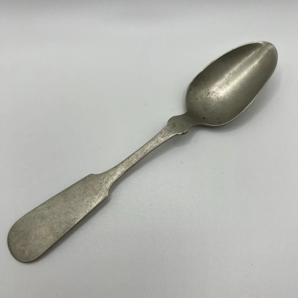 Mid to Late 1800's Tea Spoon Fiddle Pattern French Tipped Meriden Britannia